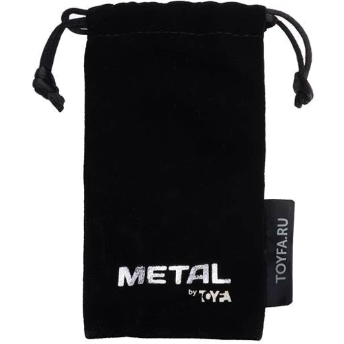 Анальная пробка с кристаллом Toyfa Metal Black anal plug ruby gem: Наличие вибрации Нет