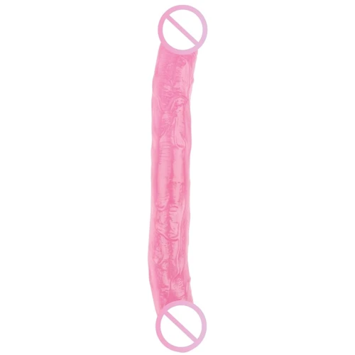 Двухсторонний фаллоимитатор Chisa Hi-Rubber Born To Create Pleasure 12.8" Pink
