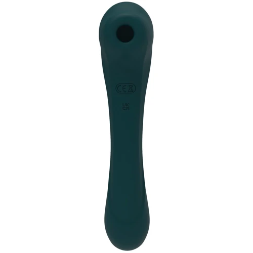 Вібратор та вакуумний кліторальний стимулятор 2-в-1 Alive Quiver Teal оновлена модель: Призначення Вакуумні