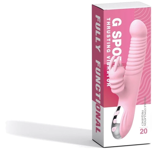 Вибратор с ротацией и толчками BOSS G Spot Thrusting Vibrator Elisa Pink фото 7