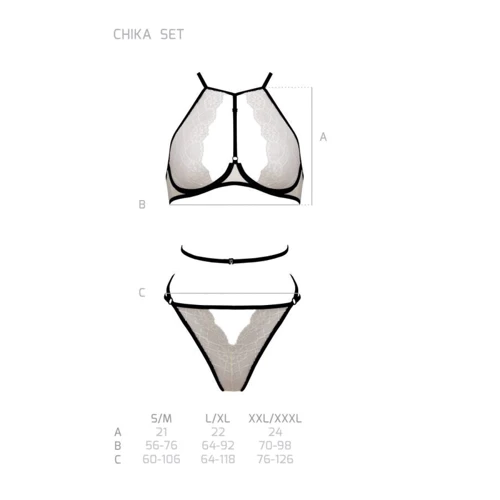 Комплект Passion CHIKA SET cream S/M: Для кого Для женщин