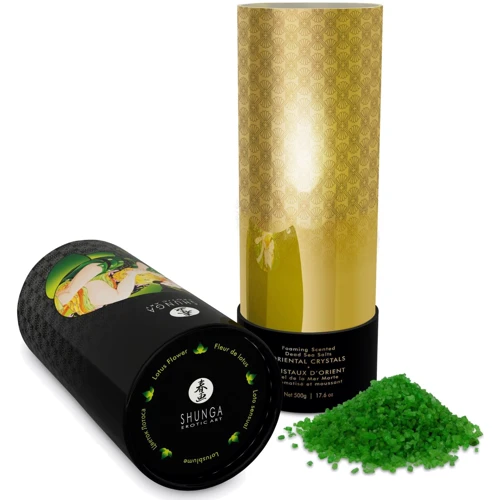 Соль для ванны Shunga Oriental Crystals Bath Salts ORGANIC - Lotus Flower (500 г) соль Мертвого моря: Назначение Для тела