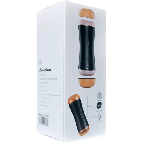 Мастурбатор с двумя входами и вибростимуляцией BOSS Vibrating Masturbation Cup USB 10 function + Interactive Function, BS6300030: Диаметр, см 7.5