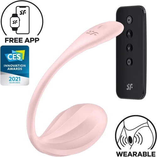 Віброяйце Satisfyer Ribbed Petal Connect App Rose: Тип управління Смарт