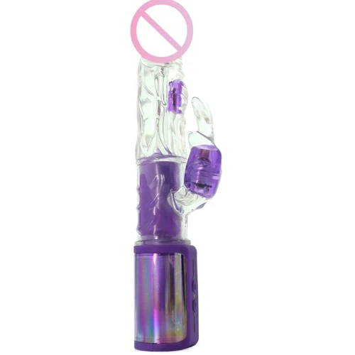 Вібратор кролик з ротацією Rabbit Vibe Clear Insight Vision, 13.3x3.3 см