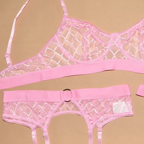 Эротический комплект NDS S19103IP Pink (L, ХL) (23684): Фактура Сетка
