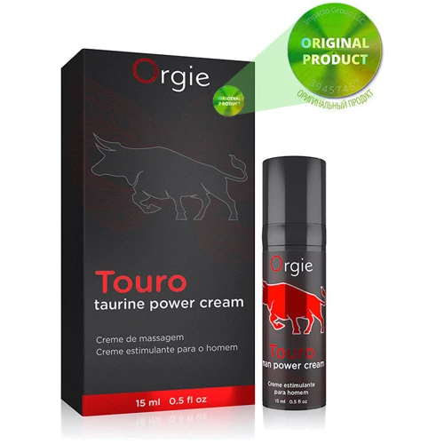 Крем для посилення ерекції Orgie Touro Power Cream, 15 мл, з таурином, гінкго та коренем женьшеню: Виробник Orgie