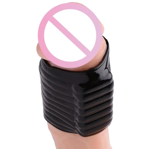 Вибронасадка на член Trinity Vibes Vibrating Jack Off Sleeve (чёрный): Наличие вибрации Есть