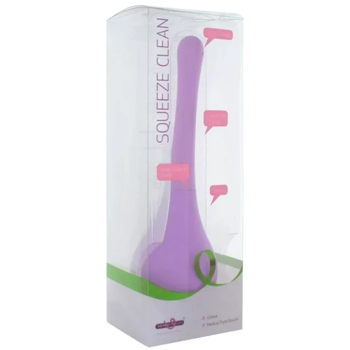Анальный душ Squeeze Clean, фиолетовый