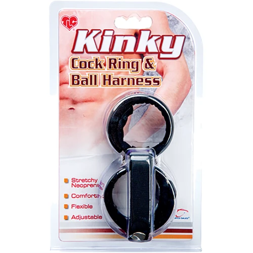 Подвійне ерекційне кільце Topco Sales Kinky Cock Ring & Ball Harness: Виробник Topco Sales