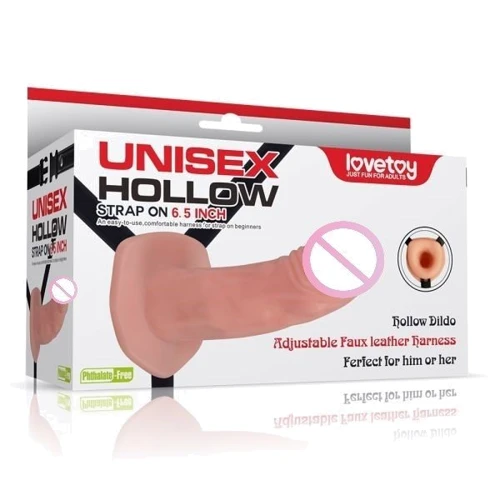 Страпон LoveToy Unisex Hollow Strap On Vibrating: Наличие вибрации Есть