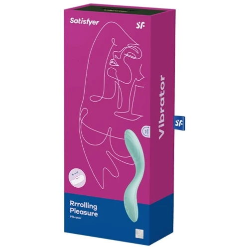 Вибратор с жемчужной стимуляцией точки G Satisfyer Rrrolling Pleasure Mint: Тип и форма Вибромассажер