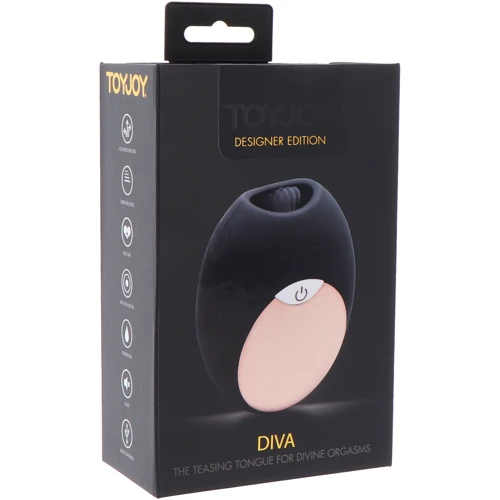 Имитатор оральных ласк Toy Joy Diva Mini Tongue: Тип и форма Реалистичные