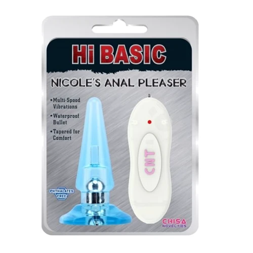 Анальний плаг з вібрацією NICOLE'S Anal Pleaser - Blue, 291323: Для кого унісекс