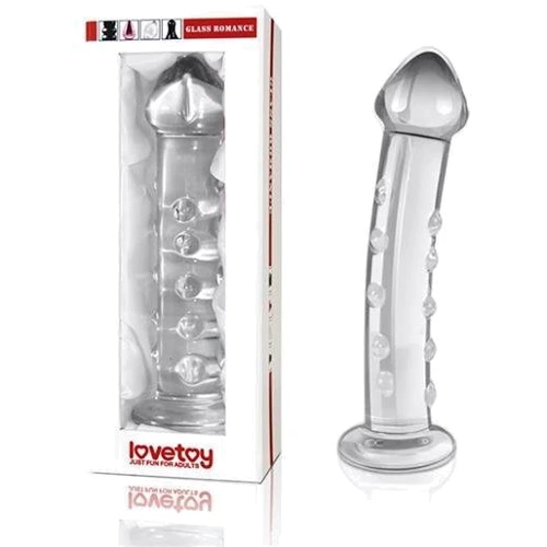 Фаллоимитатор LoveToy Glass Romance 7.5" Clear: Назначение Вагинальные
