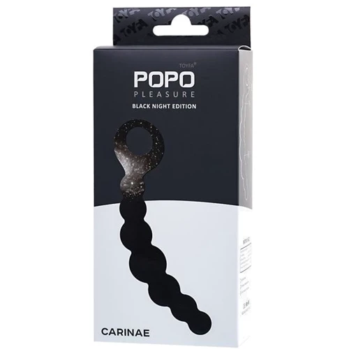 Анальная цепочка Toyfa POPO Pleasure Anal Beads Black: Наличие вибрации Нет