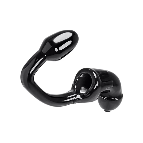 Сексуальный замок для пениса с анальной пробкой Oxballs TAILPIPE Cock Cage Anal Lock от Mister B, 9x3 см: Для кого Для мужчин