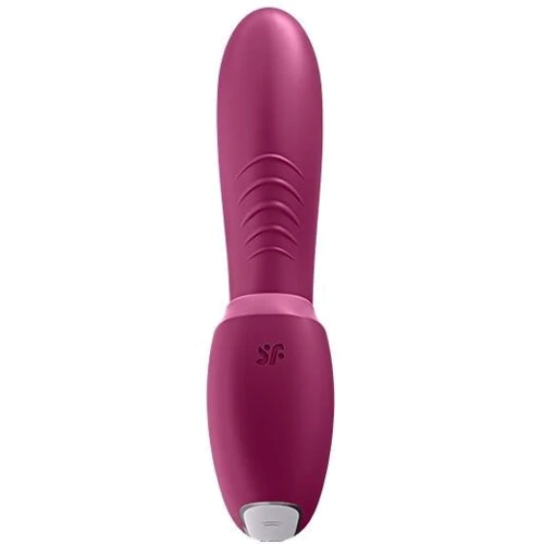 Вакуумний смарт вібратор Satisfyer Sunray Berry, 4 положення стовбура: Довжина, см 15