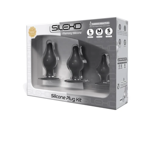 Набор анальных пробок SilexD Silicone Plug Kit двухслойные, силикон+Silexpan: Тип Анальные пробки