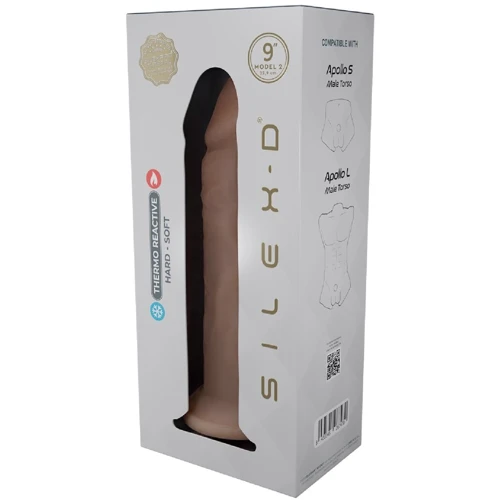 Фаллоимитатор SilexD Oscar Flesh (MODEL 2 size 9in) Liquid Silicone подходит для Apollo: Мошонка Нет