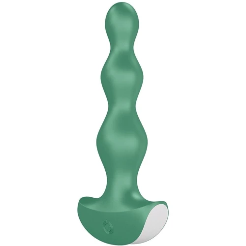 Анальный стимулятор-бусины с двумя моторами Satisfyer Lolli-Plug 2 (green): Материал Силикон