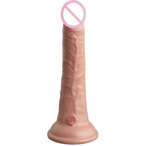 Фалоімітатор Pipedream King Cock Elite 7" Silicone Dual Density Cock Light (PD577121): Довжина проникнення, см 17.8