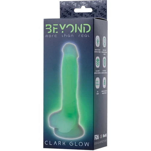 Фалоімітатор Toyfa Beyond Clark Glow Green (світиться у темряві) фото 8