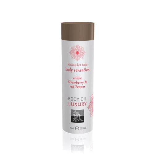 Олія Shiatsu Body Oil Luxury Strawberry & Red Pepper