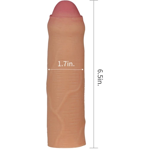 Насадка на член LoveToy Revolutionary Silicone Nature Extender 1": Наявність вібрації немає