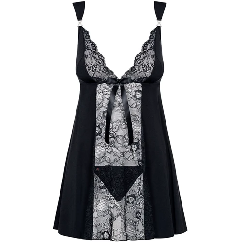 Сексуальний бебідолл з мереживом Obsessive Charmea babydoll, L / XL фото 3