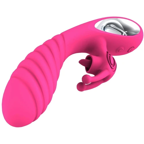 Вібратор BOSS Series Vicky Pink: Тип і форма Кролик