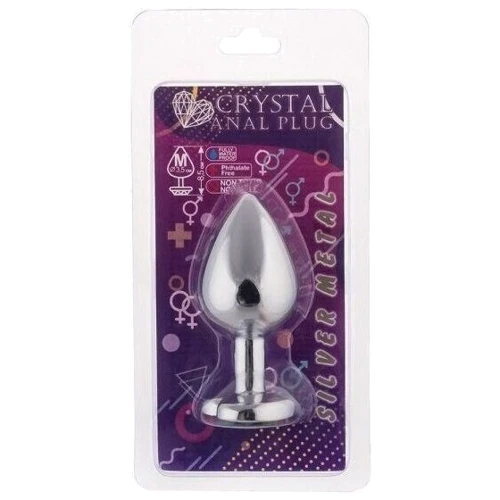 Анальная пробка, Silver Heart Pink-Rhodolite, M: Для кого Унисекс