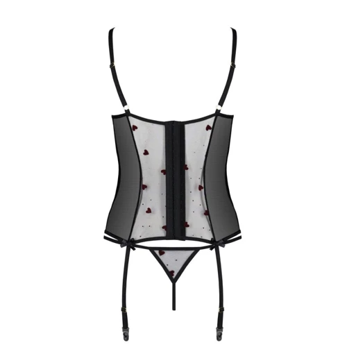 Эротический комплект Passion LOVELIA CORSET black S/M: Декор Шнуровка