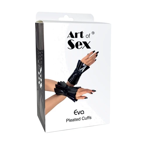 Плиссированные манжеты на руки Art of Sex - Eva (черный): Для кого Для женщин
