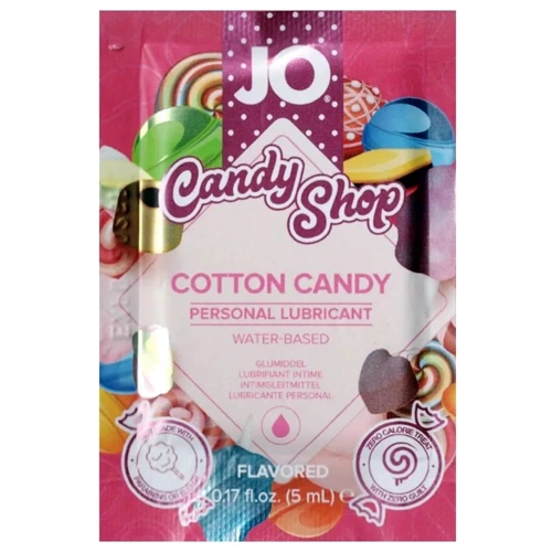 Пробник лубриканта на водной основе System JO H2O - Candy Shop - Cotton Candy, 5 мл