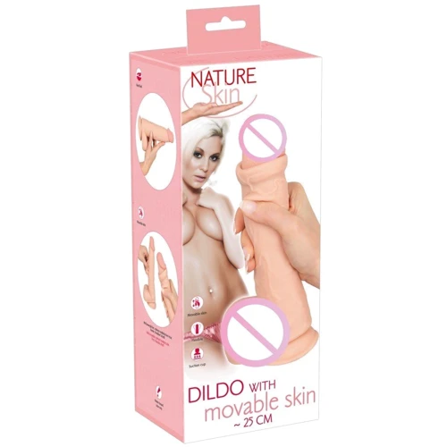 Фаллоимитатор Orion Nature Skin Dildo With Movable Skin: Наличие вибрации Нет