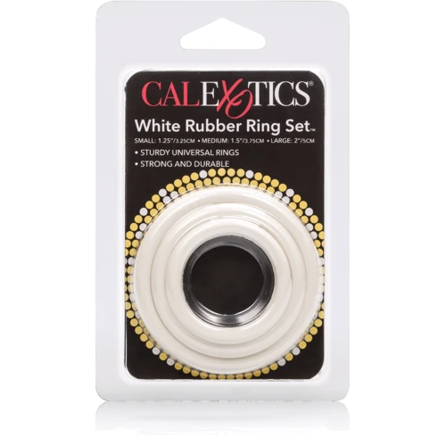 CalExotics Rubber Ring - 3 Piece Set - набор эрекционных колец, белый: Для кого Для мужчин