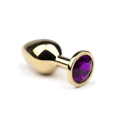 Анальний корок CRYSTAL Gold Amethyst, L