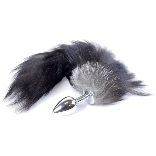 Анальная пробка S с хвостом BOSS of TOYS Boss Series Fox TAIL Black XXL, BS6400097: Материал Медицинский металл