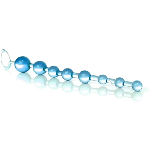 Анальные бусы Jelly Anal Beads Blue, SKN-ANL033 Blue: Тип Анальные цепочки, бусы