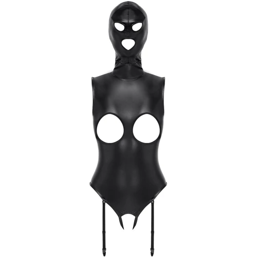Боді із маскою Orion Bad Kitty Body With Head Mask Black, М: Матеріал поліестер