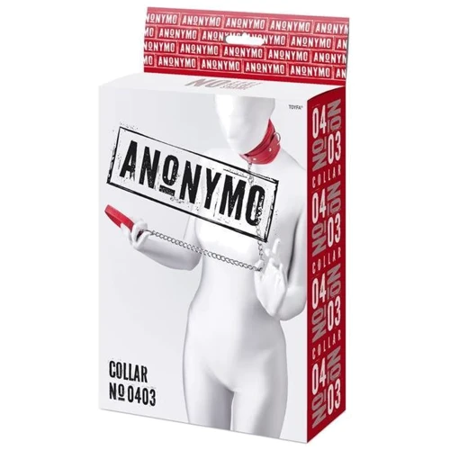 Поводок Toyfa Anonymo Сollar № 0403 red: Цвет красный