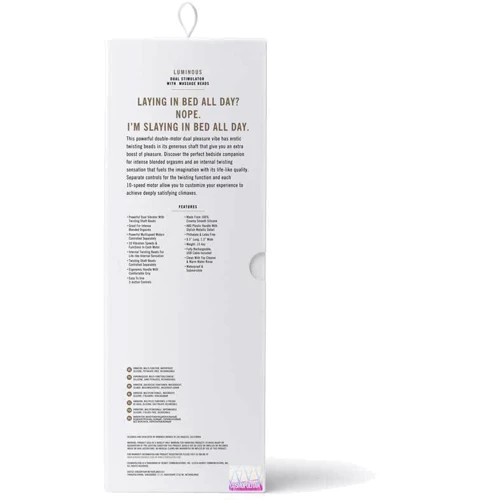 Силиконовый вибратор кролик Cosmopolitan Luminous Rabbit Vibrator: Тип и форма Кролик