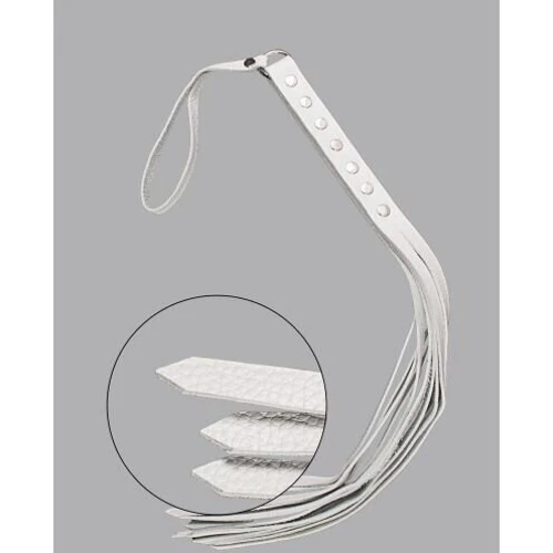 Флогер S & M Fancy Leather Floger White