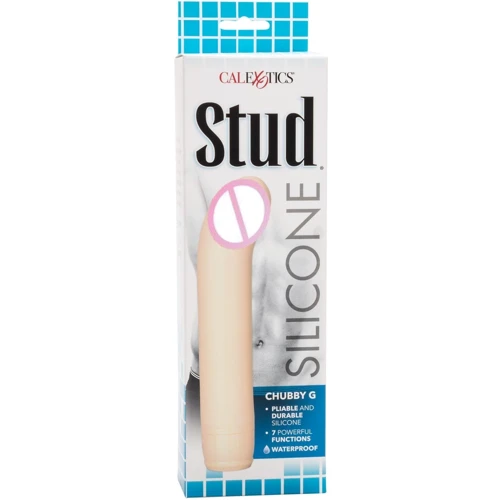 Вибратор для точки G CalExotics Silicone Stud Chubby G, 17,25х3,75 см: Тип и форма Реалистичные