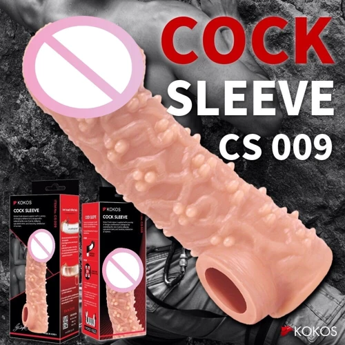 Насадка на член Kokos Cock Sleeve CS 009 M: Назначение Для увеличения