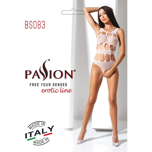 Сексуальный боди с вырезами Passion BS083 white: Декор Без декора