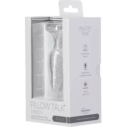 Скляний анальний затор Pillow Talk - Fancy - Luxurious Glass Anal Plug фото 5