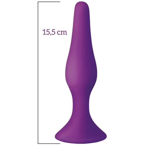 Анальная пробка на присоске MAI Attraction Toys №35 Purple: Для кого Унисекс