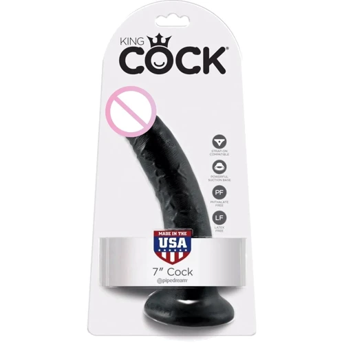 Фаллоимитатор Pipedream King Cock 7" Вlack: Назначение Вагинальные